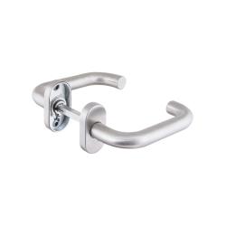 Ручка Fuaro (Фуаро) раздельная R.DSS304-0203P/19 (квадрат 8х110 мм) INOX 304 (овальное основание)