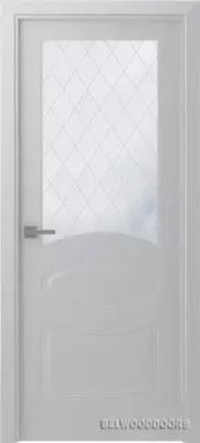 Элина со стеклом Эмаль светло-серый