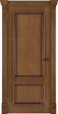 Двери шпон Корсика (широкий фигурный багет) Дуб Patina Antico