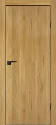 P-1 кромка ABS черная c 4-х ст. Дуб золотистый