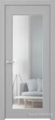 Белла 1 со стеклом Эмаль светло-серый