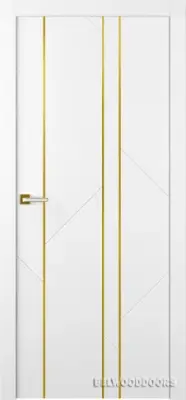 Флекс 1 Молдинг Золото глухая Эмаль белый