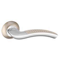 Ручка Punto (Пунто) раздельная R.TL54.LOGICA 170mm SN/CP-3 мат. никель/хром 8x170мм M4(12х80х50)