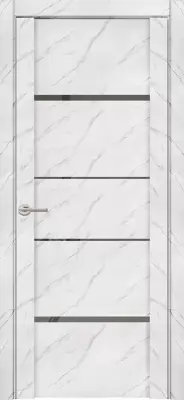 Двери экошпон UniLine Mramor 30039/1 Marable Soft Touch Монте Белый