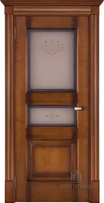 Двери шпон Терзо Кристалл закаленное Светлый мед