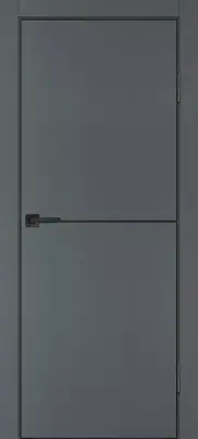 P-19 черный молдинг PET, кромка ABS черная c 4-х ст. Графит матовый