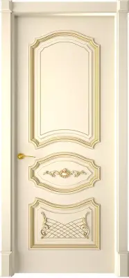 Двери эмаль Багет 5/1 Эмаль слоновая кость