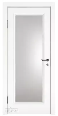 Scandi-1.3 Белая эмаль со вставкой матового стекла Молочно-белая эмаль (RAL9010)