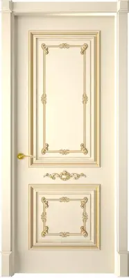 Двери эмаль Багет 31 Эмаль слоновая кость