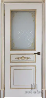 Двери эмаль Лацио Патина золото Эмаль слоновая кость