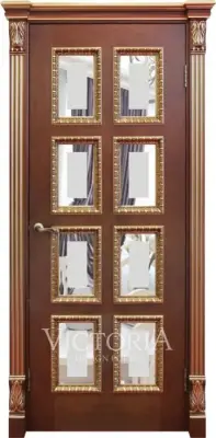 268 Кузнецк Темный орех Золотая патина