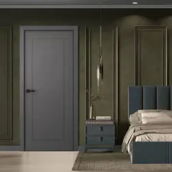 Стелла 1 глухая Эмаль графит