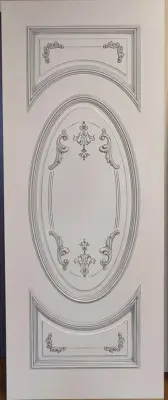 Двери эмаль Багет 15 Эмаль белая