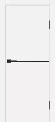 P-19 AL черный молдинг Белый матовый