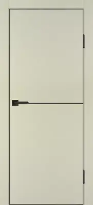 P-19 черный молдинг PET, кромка ABS черная c 4-х ст. Бежевый матовый