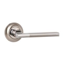 Ручка Ajax (Аякс) раздельная R.JR54.POLO TECH SN/CP-3 мат.никель/хром (белая коробка)