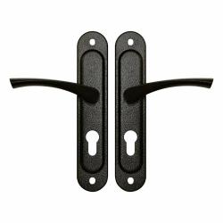 Ручка дверная Zenit (Зенит) на планке РФ1-55.17 (черный)