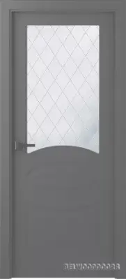 Элина со стеклом Эмаль графит