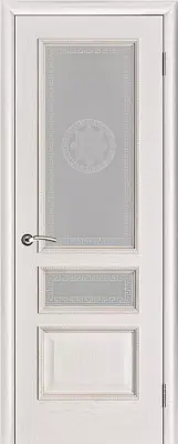 Двери шпон Вена Версаче Белая патина