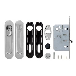 Набор Armadillo (Армадилло) для раздвижных дверей SH.LD152.KIT011-BK (SH011-BK) СP-8 хром