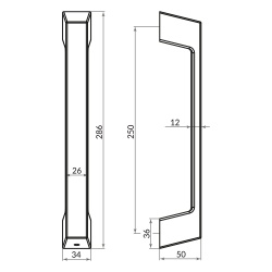 Ручка-скоба Punto (Пунто) PULL.ARC.TITAN SSG-39 сатин.золото
