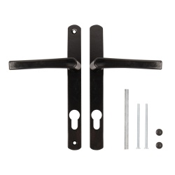 Ручка Punto (Пунто) на планке HANDLE.85.25.67-75 RAL 9005 черный