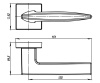 Ручка Armadillo (Армадилло) раздельная K.USQ52.SQUID (SQUID USQ9) SN-3 матовый никель