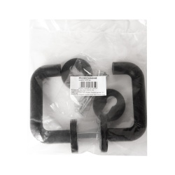 Комплект Fuaro (Фуаро) дверных ручек с накладками под цилиндр FR.DH57.0219 NE (DH-0219 NE) 9x140 мм, BL-24 черный