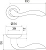 Ручка Armadillo (Армадилло) раздельная R.LD54.Selena (Selena LD19) AB/GP-7 бронза/золото