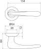 Ручка Armadillo (Армадилло) раздельная R.LD54.Pava (Pava LD42) AB/GP-7 бронза/золото TECH (кв. 8х140)