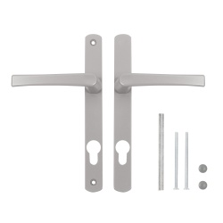 Ручка Punto (Пунто) на планке HANDLE.85.25.67-75 RAL 9006 серый