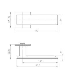 Ручка Armadillo (Армадилло) раздельная K.YM.CASTELLA AC-9 медь