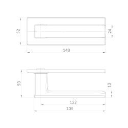 Ручка Punto (Пунто) раздельная K.EST.Q52.MEGA XL BL-24 черный