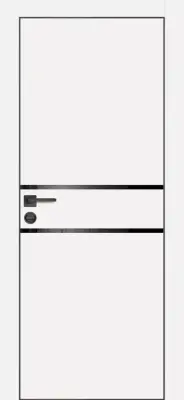 PX-18 черная кромка с 4-х ст. Белый матовый