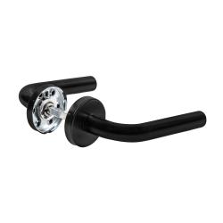 Ручка Fuaro (Фуаро) раздельная R.DSS201-0201/19 (DSS-0201/19) INOX 201 BL-24 черный