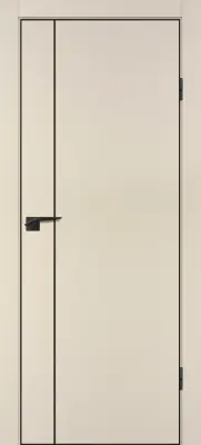 P-21 черный молдинг PET, кромка ABS черная c 4-х ст. Бежевый матовый