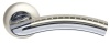 Ручка Armadillo (Армадилло) раздельная R.LD54.Libra26 (Libra LD26) SN/CP-3 матовый никель/хром TECH (кв. 8х140)